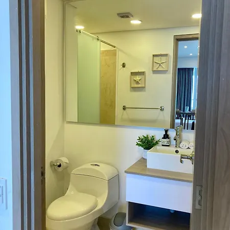 Apartamento Cb1428 Hermosa 2 Camas Frente Al Mar Crespo